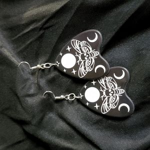 Hippy sun ouja board skull Halloween earrings witch goth punk
